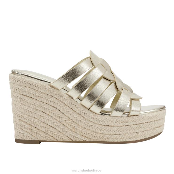 de Marc Fisher Frauen Cazzie Espadrille-Keilsandale Gold 868L8246