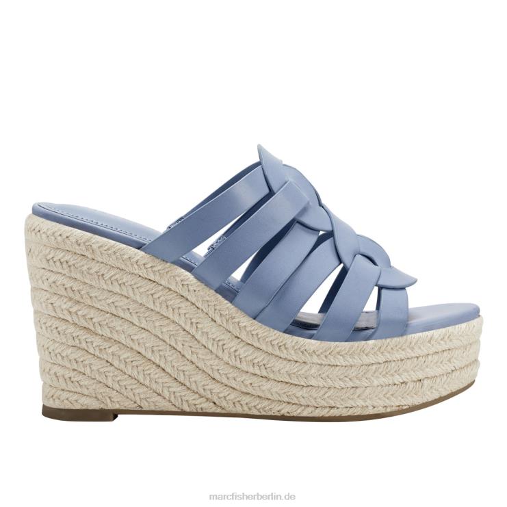 de Marc Fisher Frauen Cazzie Espadrille-Keilsandale Mittelblau 868L8259