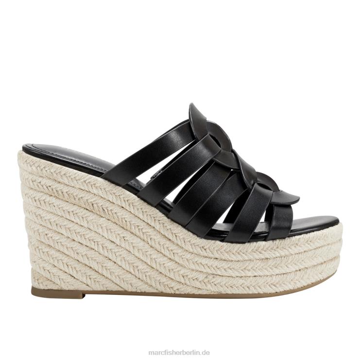 de Marc Fisher Frauen Cazzie Espadrille-Keilsandale Schwarz 868L8248