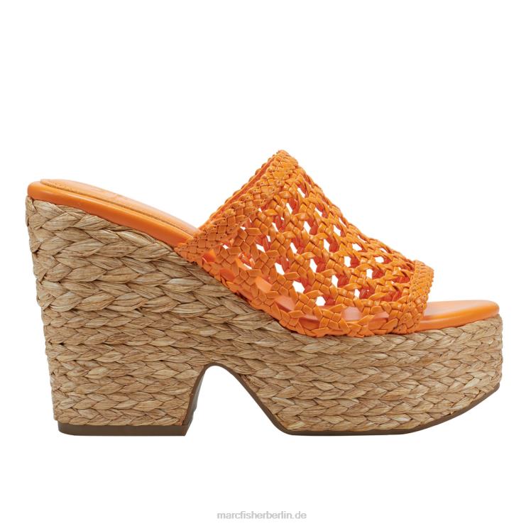 de Marc Fisher Frauen Hollis Espadrille-Plateausandale orange 868L8232