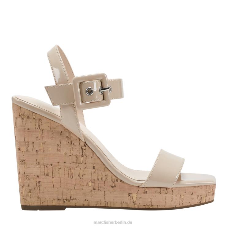 de Marc Fisher Frauen Lukey Keilsandale Elfenbeinpatent 868L8258