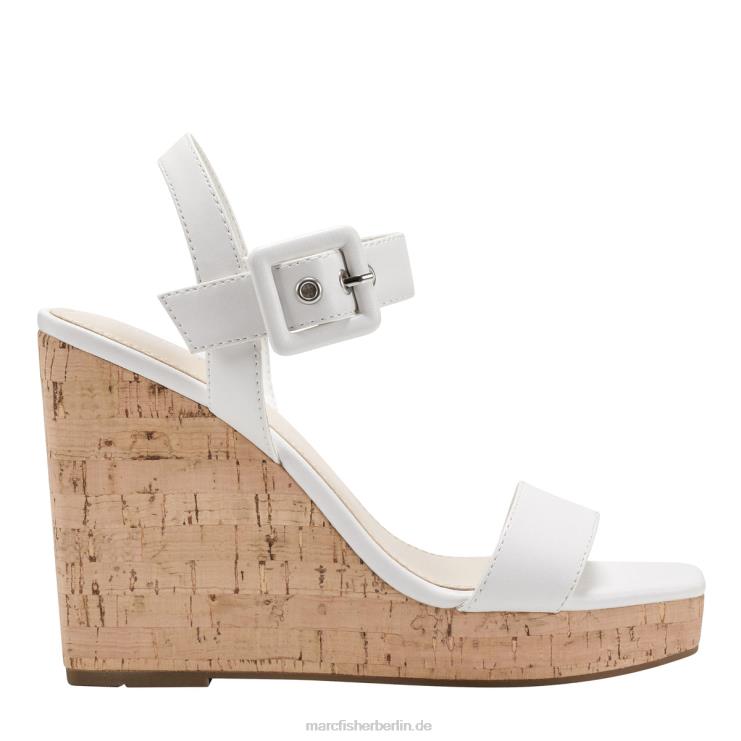 de Marc Fisher Frauen Lukey Keilsandale Weiss 868L8262