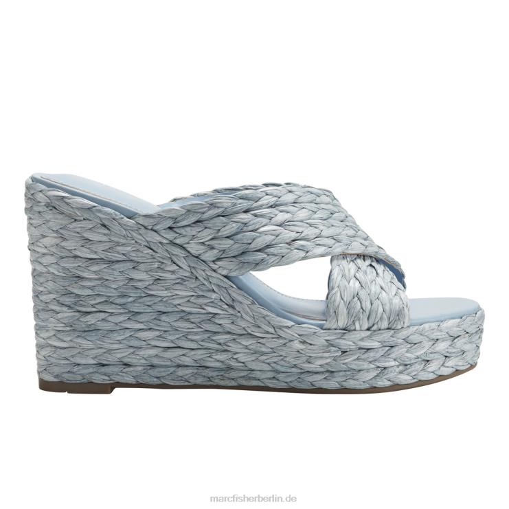 de Marc Fisher Frauen Lynn Espadrille-Keilsandale hellblau 868L8236