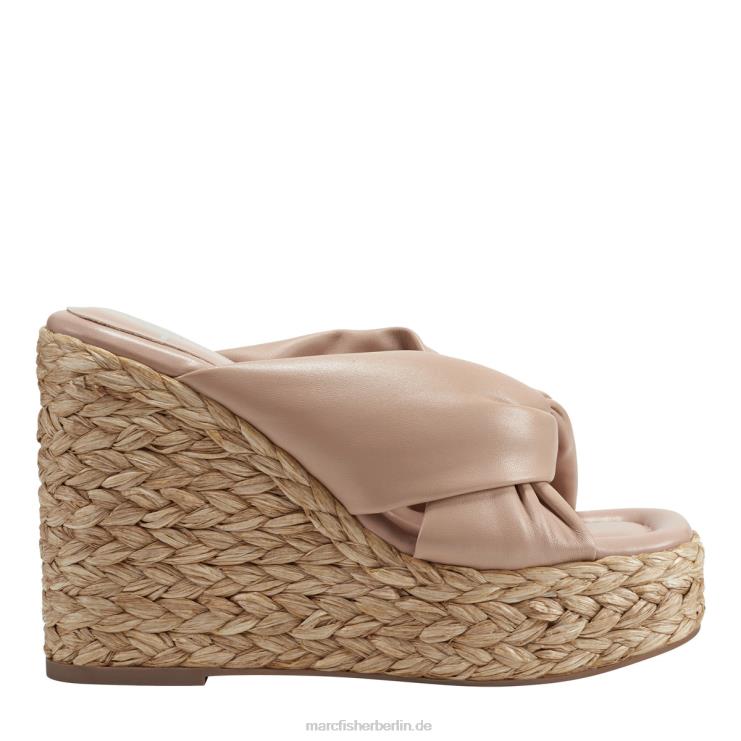 de Marc Fisher Frauen Navina Espadrille-Keilsandale nacktes Leder 868L8211