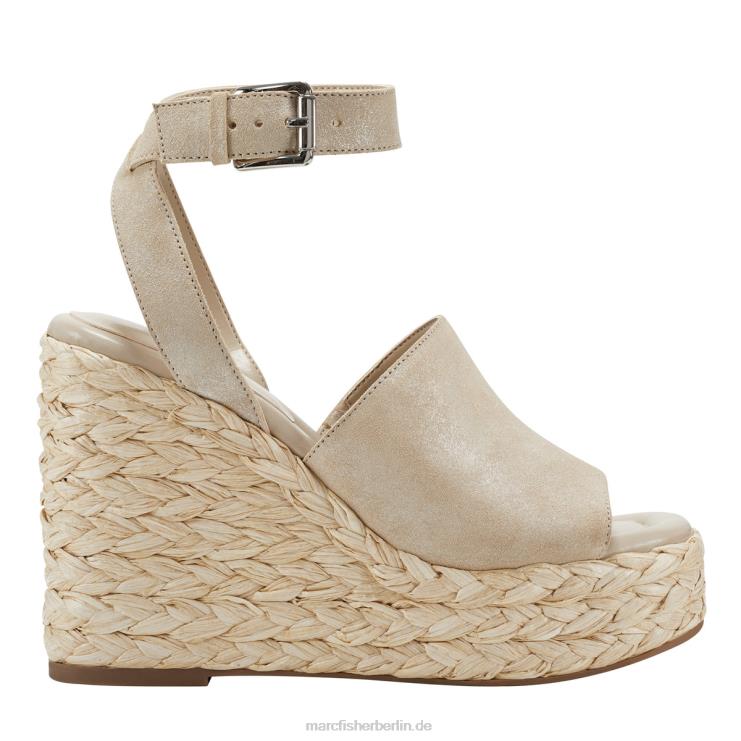 de Marc Fisher Frauen Nelly Espadrille-Keilsandale Champagnerschimmer 868L8239