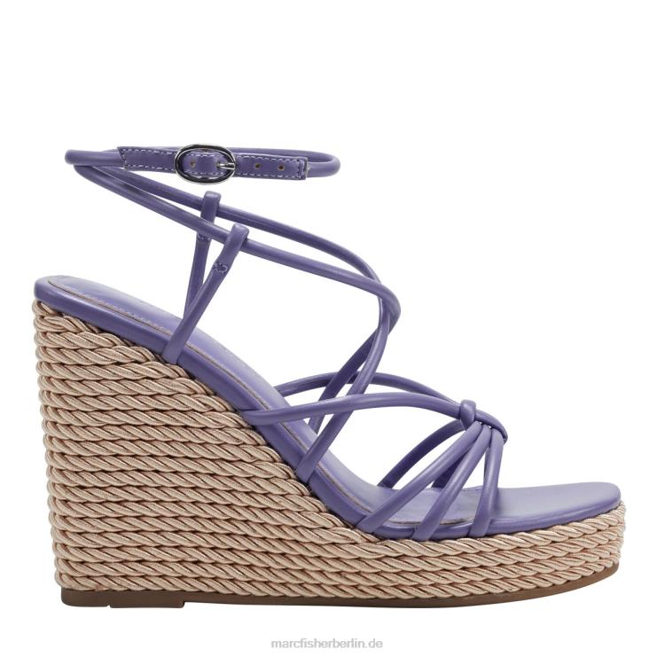 de Marc Fisher Frauen Riemchen-Espadrille-Keilsandale von Zarah lila 868L8249