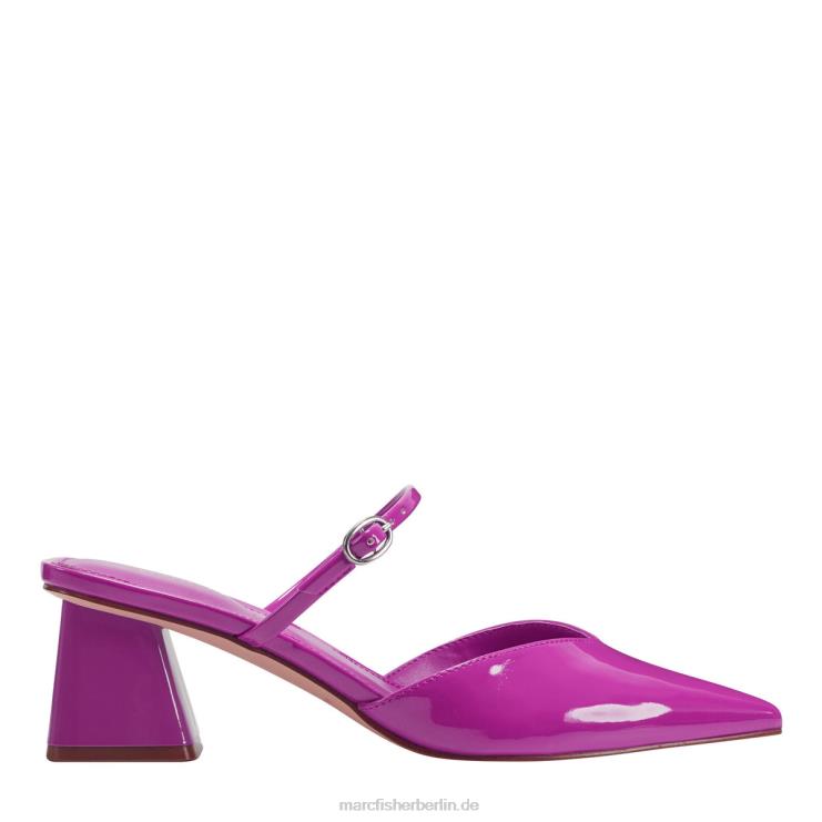 de Marc Fisher Frauen Lakey-Pantoletten mit Absatz rosa Lack 868L8497