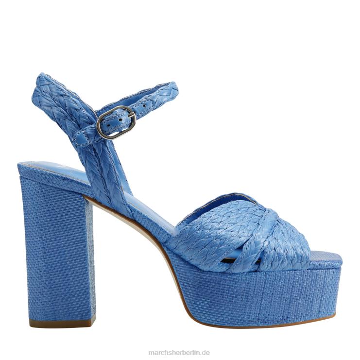 de Marc Fisher Frauen Chela Slingback-Plateausandale Mittelblau 868L8550