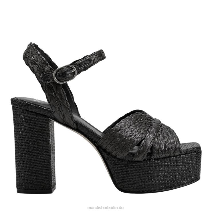 de Marc Fisher Frauen Chela Slingback-Plateausandale Schwarz 868L8551