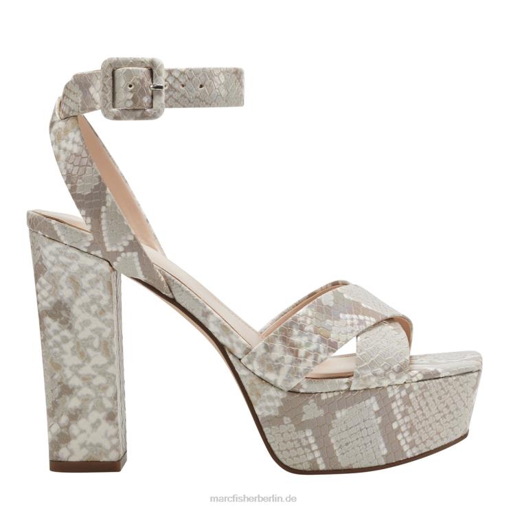 de Marc Fisher Frauen Faril-Plateausandale mit Knöchelriemen schicke Creme 868L8582