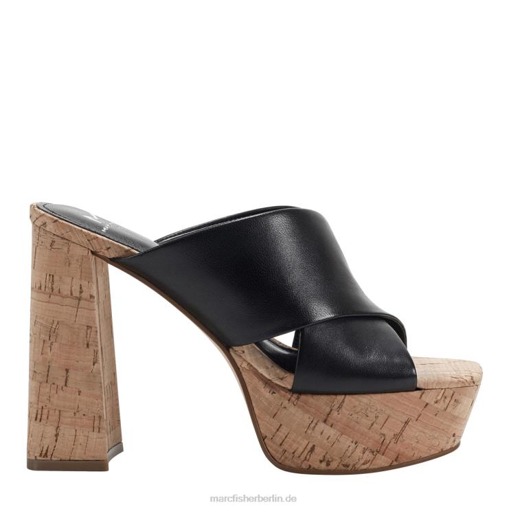 de Marc Fisher Frauen Farlow Plateau-Slide-Sandale Schwarz 868L8561