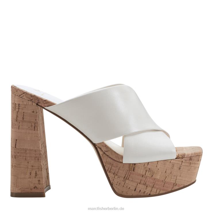de Marc Fisher Frauen Farlow Plateau-Slide-Sandale Weiss 868L8564