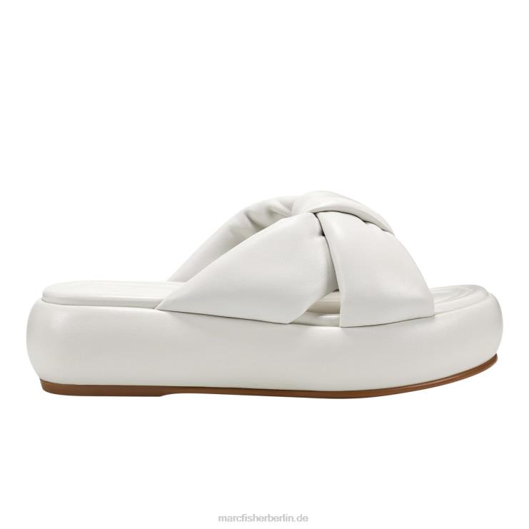 de Marc Fisher Frauen Vayle Plateau-Slide-Sandale Weiss 868L8555