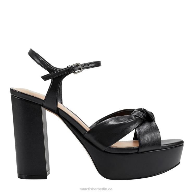 de Marc Fisher Frauen deren Plateausandale Schwarz 868L8591