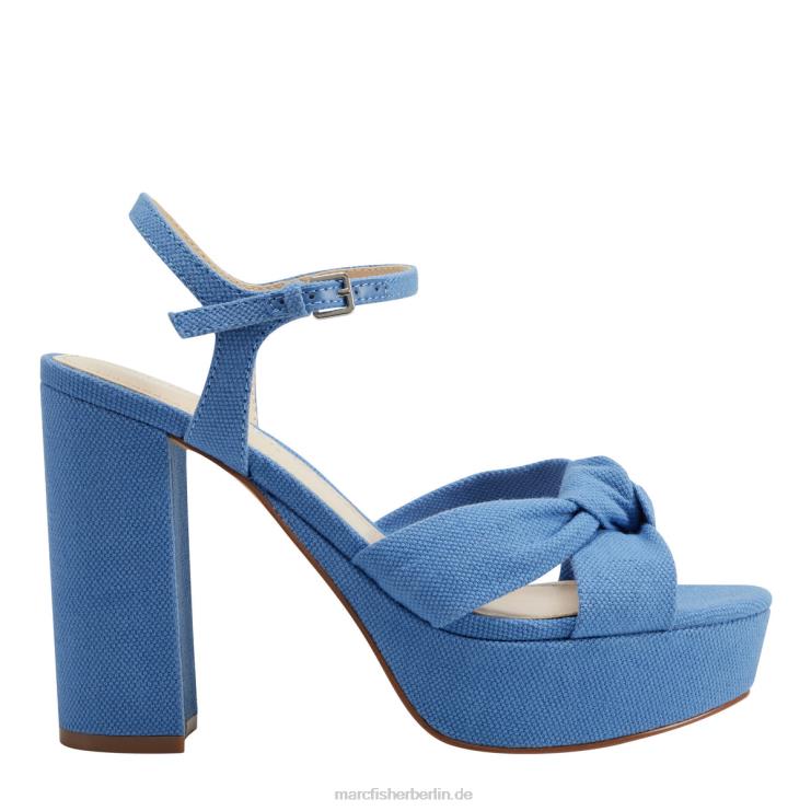de Marc Fisher Frauen deren Plateausandale blauer Jeansstoff 868L8566