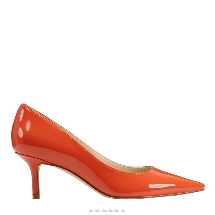 de Marc Fisher Frauen Alola-Pumpe Orangefarbenes Patent 868L8633