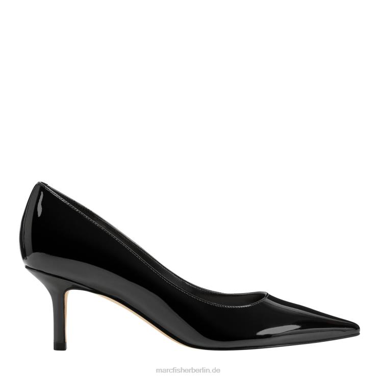 de Marc Fisher Frauen Alola-Pumpe schwarzes Lackleder 868L8632