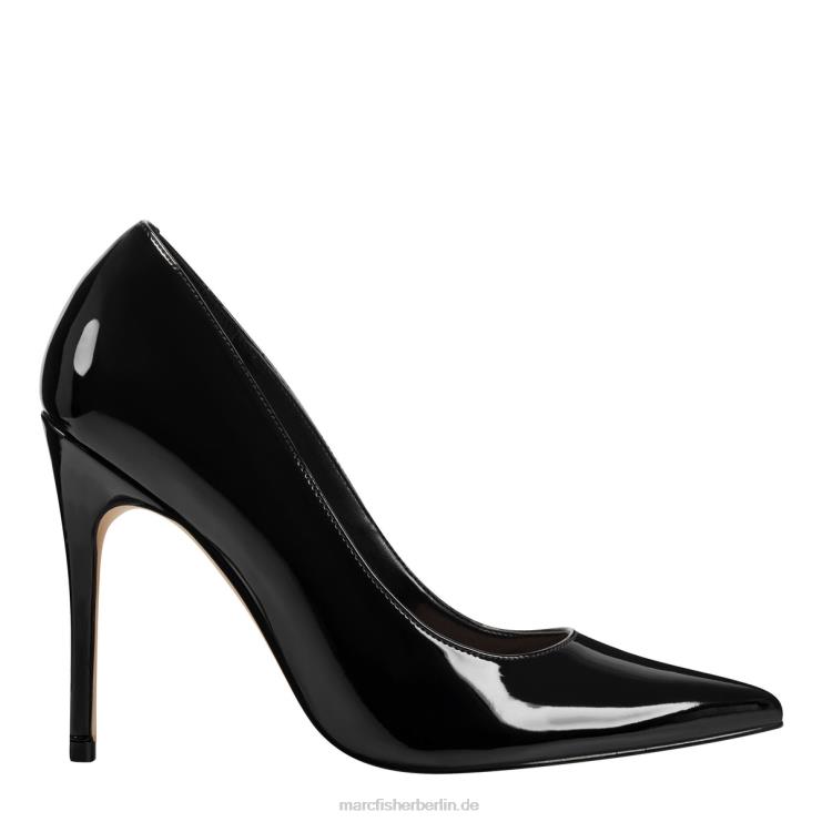 de Marc Fisher Frauen Codie-Pumpe schwarzes Lackleder 868L8608