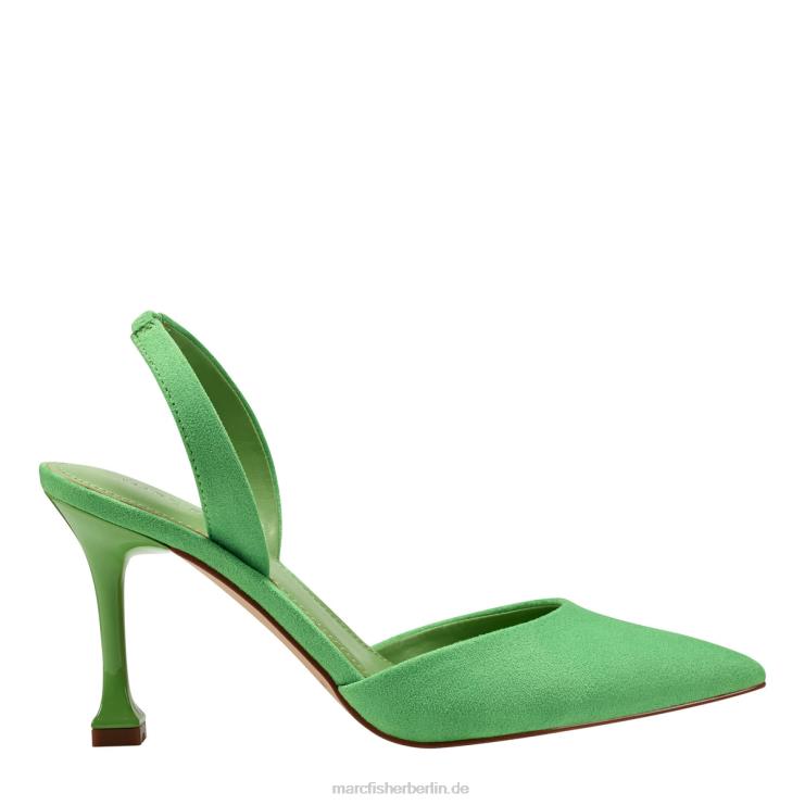 de Marc Fisher Frauen Hadya Slingback-Pumpe grünes Wildleder 868L8653