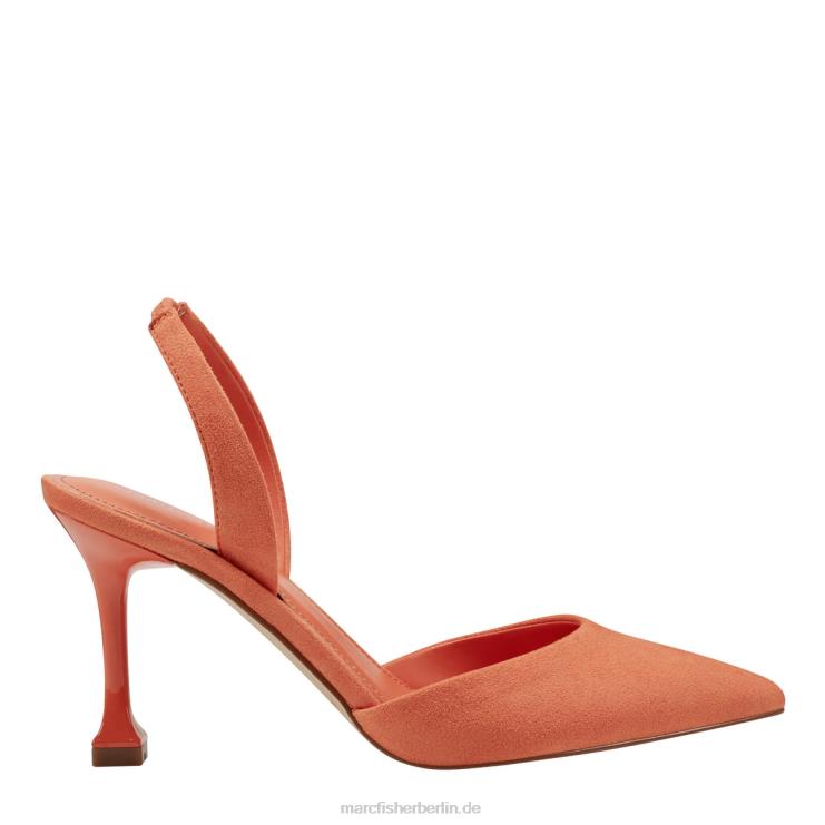 de Marc Fisher Frauen Hadya Slingback-Pumpe orangefarbenes Wildleder 868L8662