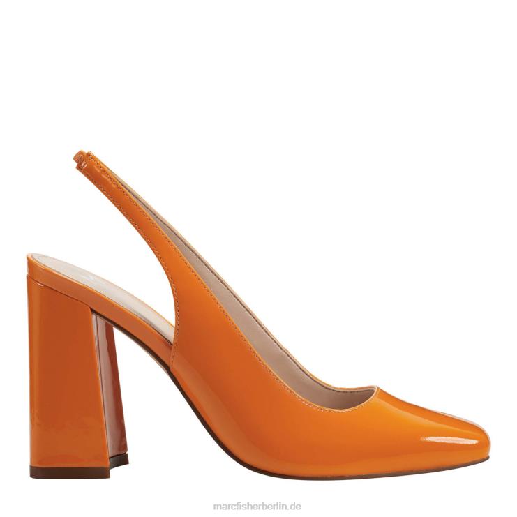 de Marc Fisher Frauen Onna Slingback-Absatz neonoranges Patent 868L8389