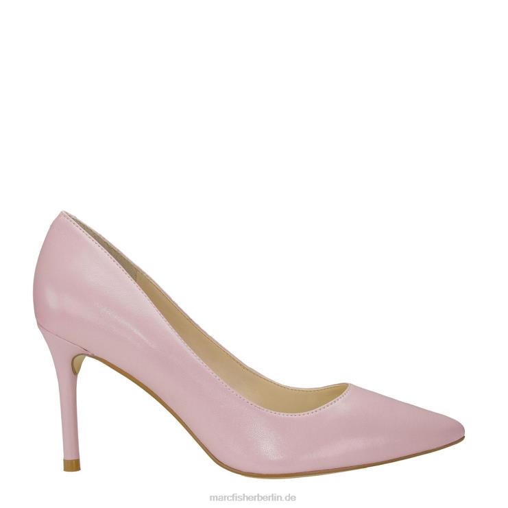 de Marc Fisher Frauen Salley Spitze Zehenpumpe rosafarbenes Metallic-Leder 868L8672