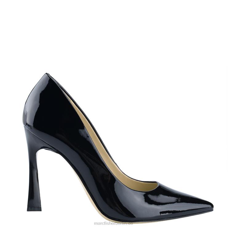 de Marc Fisher Frauen Sassie-Pumps mit Absatz schwarzes Lackleder 868L8627