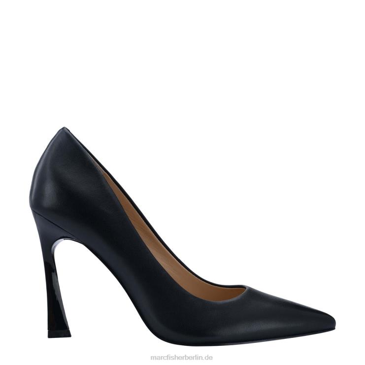 de Marc Fisher Frauen Sassie-Pumps mit Absatz schwarzes Leder 868L8628