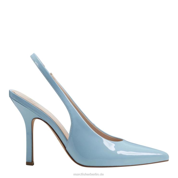 de Marc Fisher Frauen Slingback-Pumpe von Emalyn Hellblaues Patent 868L8667