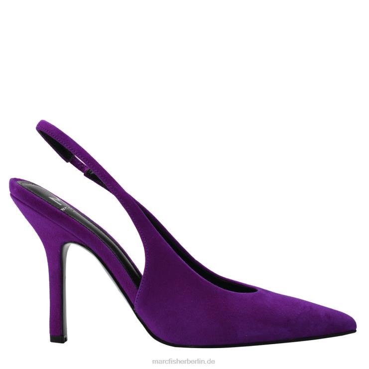 de Marc Fisher Frauen Slingback-Pumpe von Emalyn Magentafarbenes Wildleder 868L8692