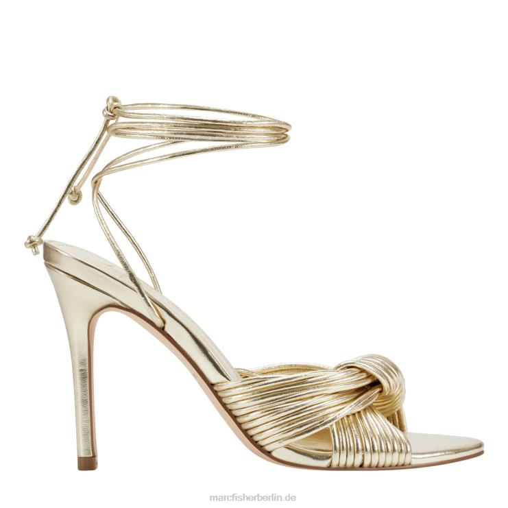de Marc Fisher Frauen Brista Ankle Wrap Sandale mit Absatz Gold 868L8377