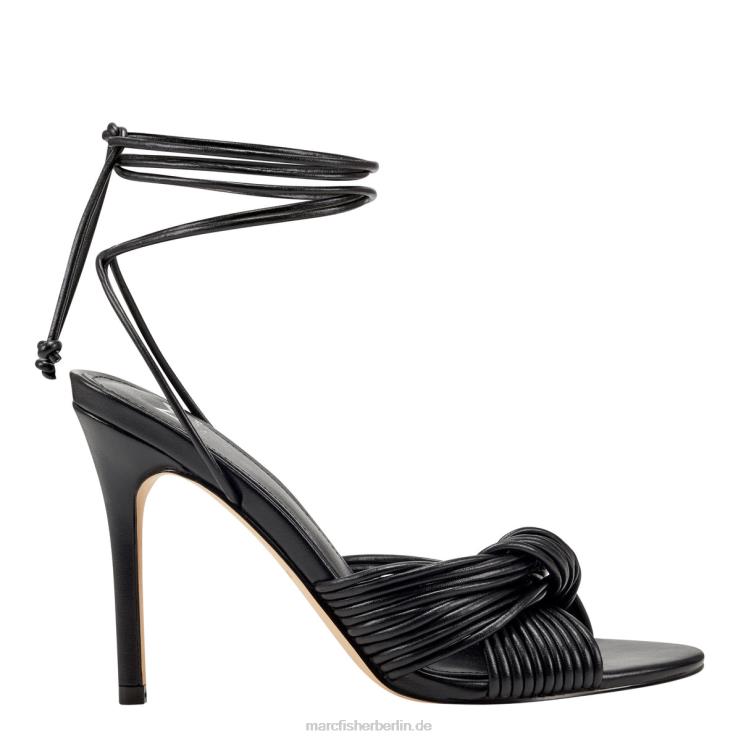 de Marc Fisher Frauen Brista Ankle Wrap Sandale mit Absatz Schwarz 868L8353