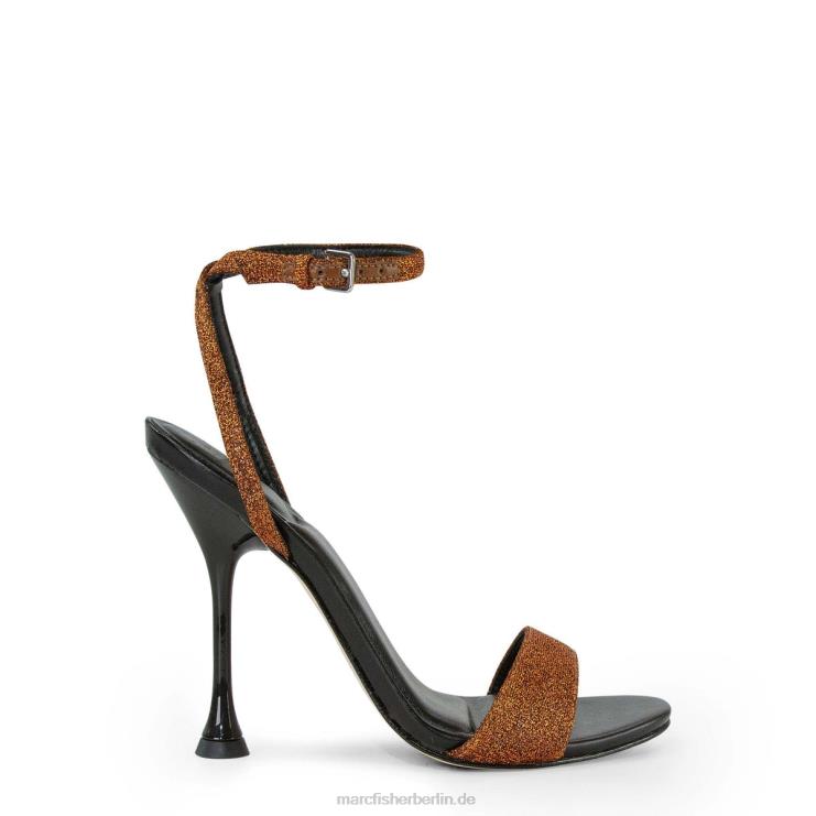 de Marc Fisher Frauen Calisty Riemchensandale mit Absatz schwarz/brauner Glitzer 868L8409