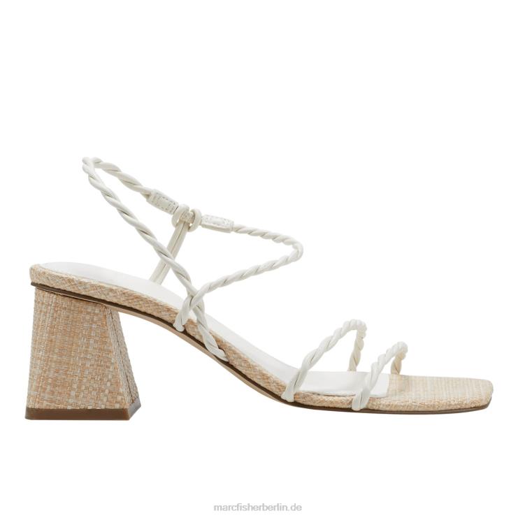 de Marc Fisher Frauen Carys Sandale mit Blockabsatz Elfenbein 868L8344