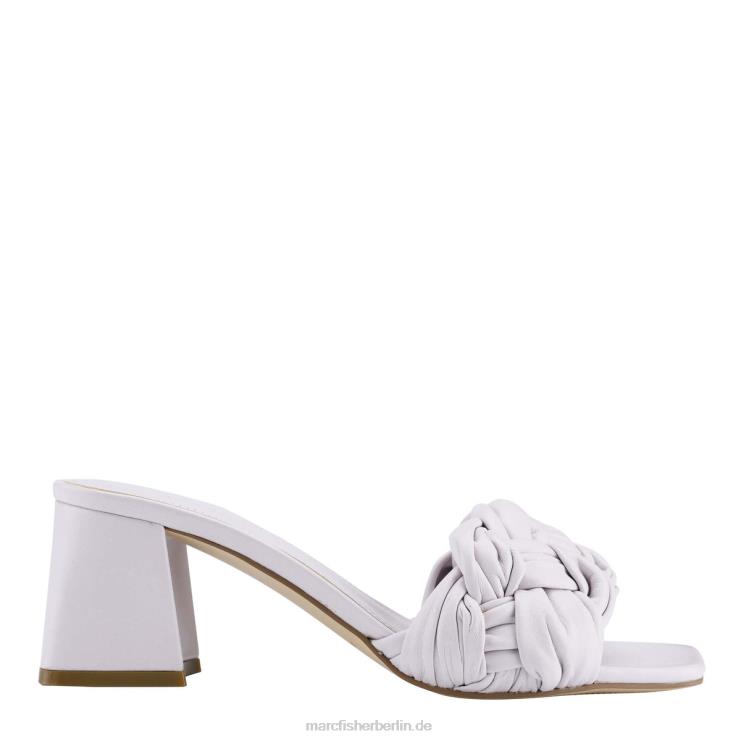 de Marc Fisher Frauen Cerita Slip-on-Sandale mit Blockabsatz graues Leder 868L8513