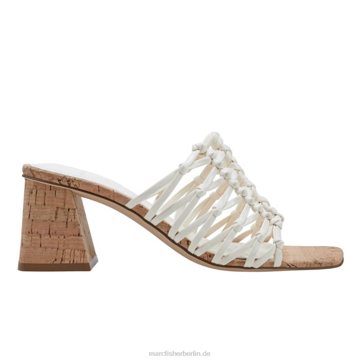 de Marc Fisher Frauen Colica-Sandale mit Blockabsatz Elfenbein 868L8459