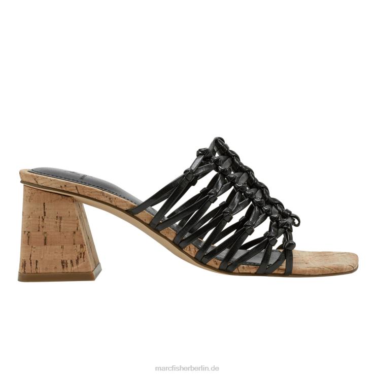 de Marc Fisher Frauen Colica-Sandale mit Blockabsatz Schwarz 868L8462