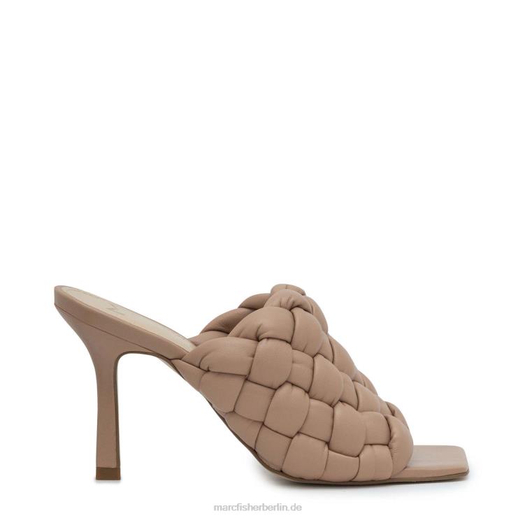 de Marc Fisher Frauen Dakina-Slipper mit quadratischer Zehenpartie braunes Leder 868L8542