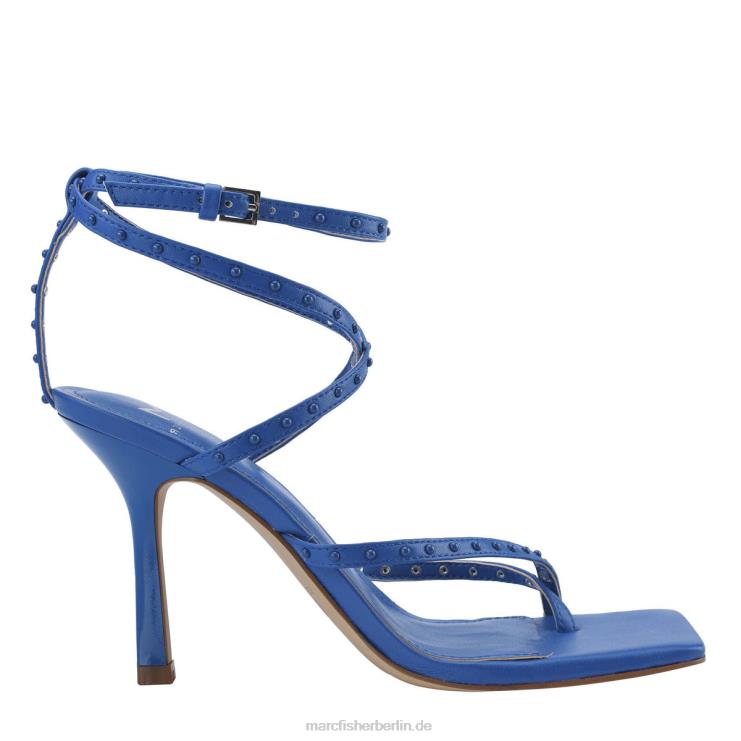 de Marc Fisher Frauen Dallin Riemchensandale mit Absatz blaues Leder 868L8423