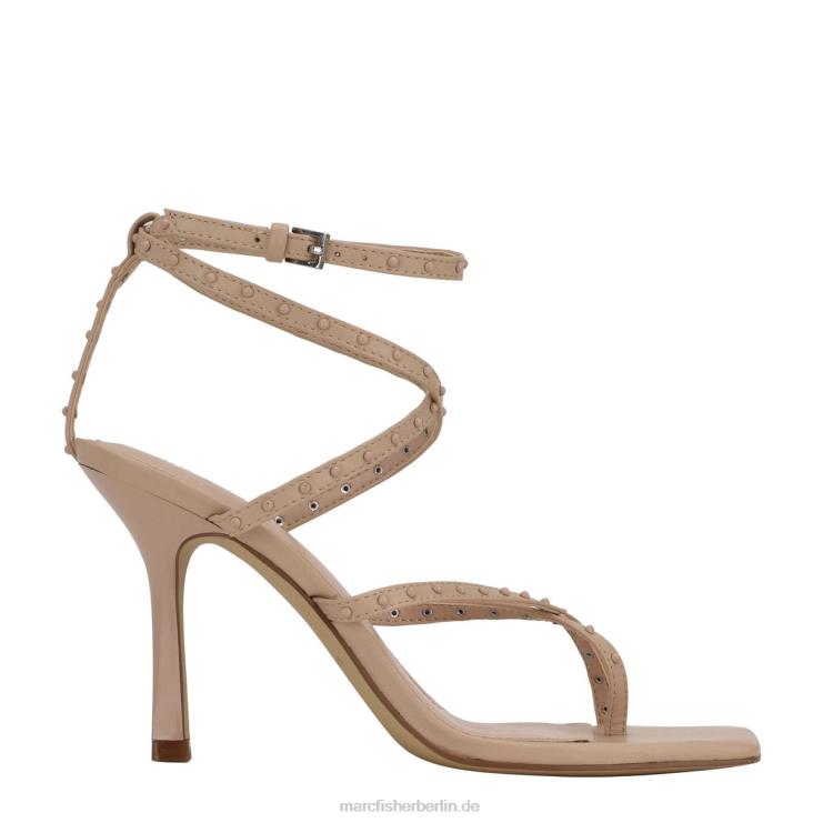 de Marc Fisher Frauen Dallin Riemchensandale mit Absatz helles Naturleder 868L8422