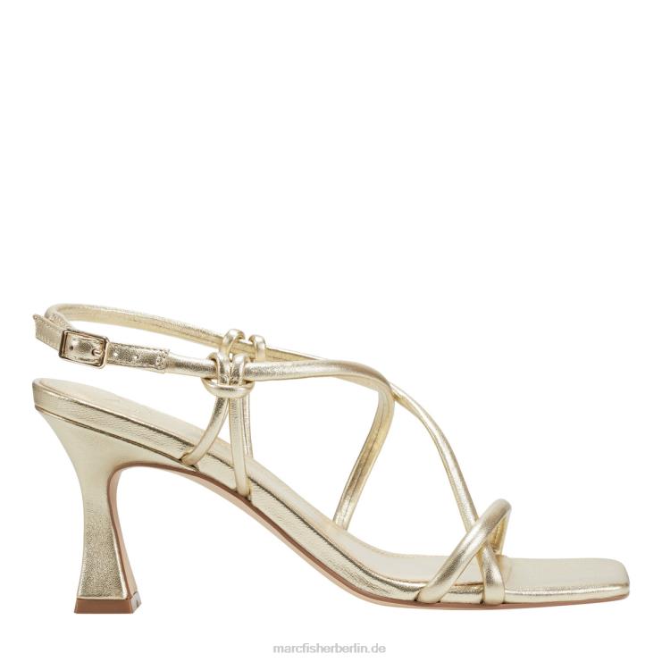 de Marc Fisher Frauen Dayne Slingback-Sandale mit Absatz goldenes Leder 868L8379