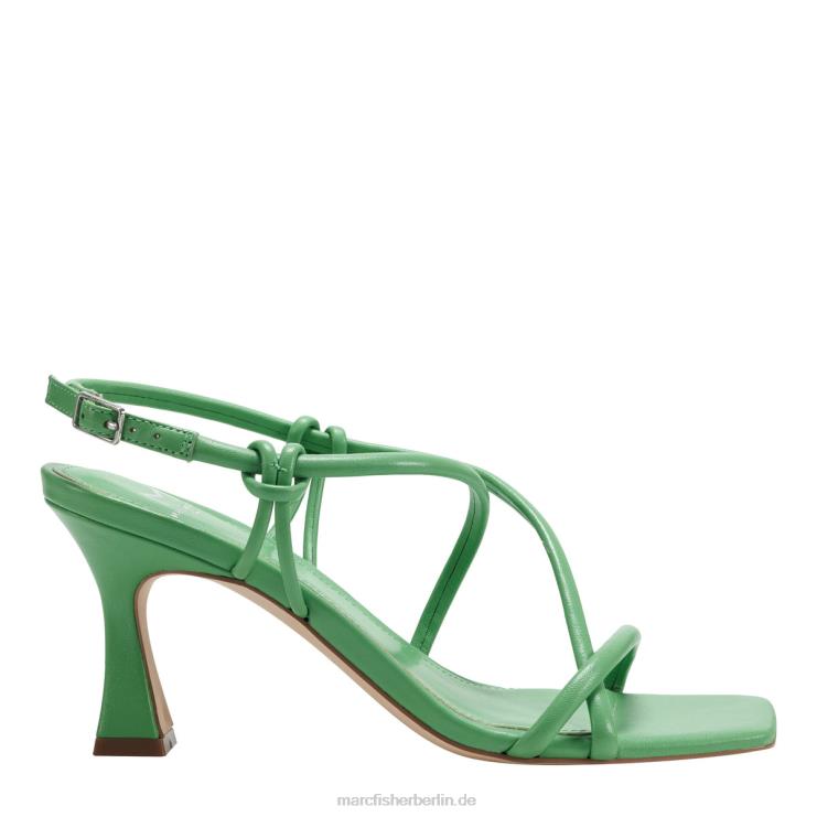 de Marc Fisher Frauen Dayne Slingback-Sandale mit Absatz grünes Leder 868L8381