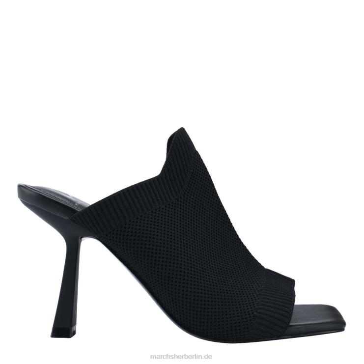 de Marc Fisher Frauen Dikana-Sandale mit Absatz schwarzer Strick 868L8521