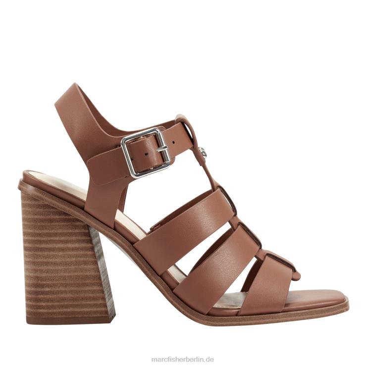 de Marc Fisher Frauen Fynlee-Sandale mit Blockabsatz Gepäck braun 868L8380