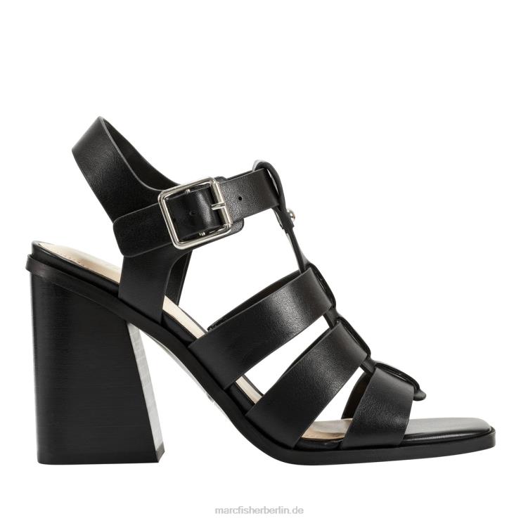 de Marc Fisher Frauen Fynlee-Sandale mit Blockabsatz Schwarz 868L8370
