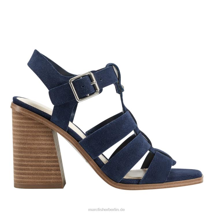de Marc Fisher Frauen Fynlee-Sandale mit Blockabsatz dunkelblaues Wildleder 868L8386