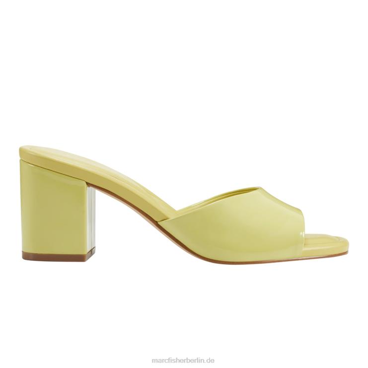 de Marc Fisher Frauen Fynn-Sandale mit Blockabsatz Gelb 868L8475