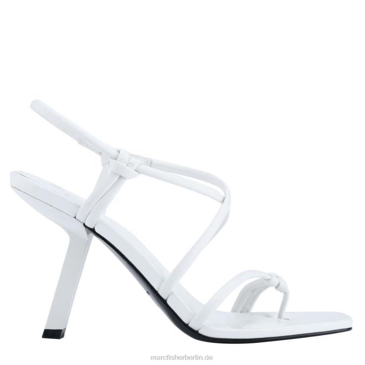 de Marc Fisher Frauen Gadella-Sandale mit Absatz weißes Leder 868L8418