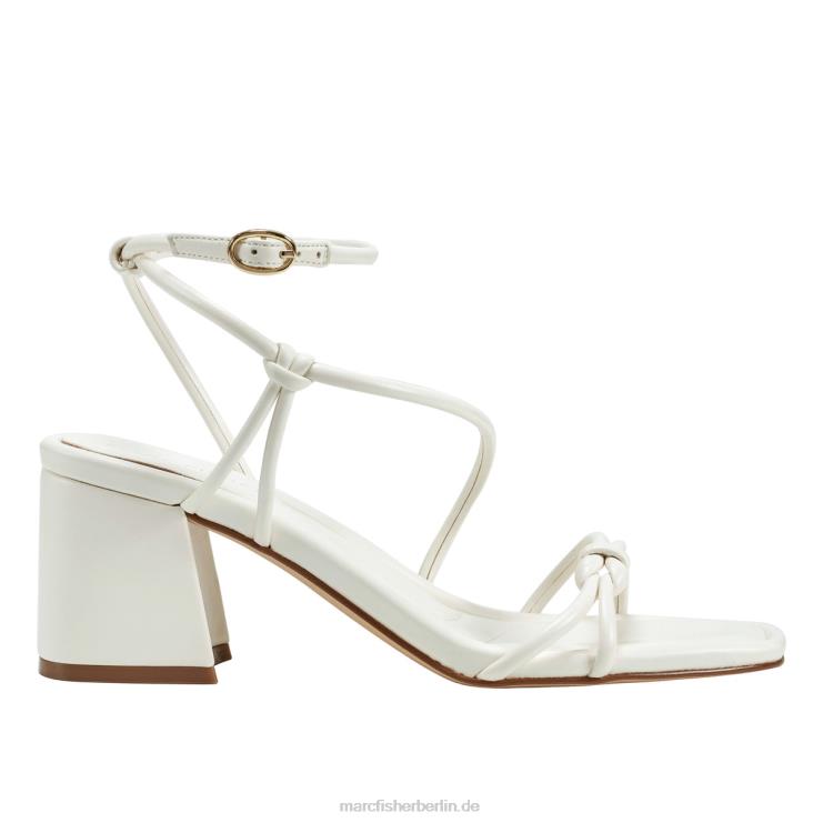 de Marc Fisher Frauen Gurion-Sandale mit Blockabsatz Elfenbein 868L8356