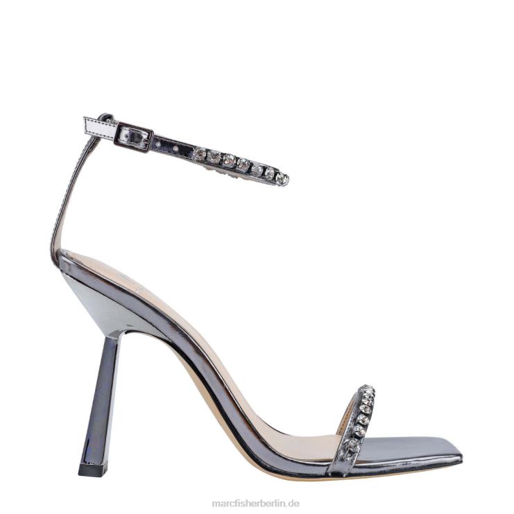 de Marc Fisher Frauen Karima-Sandalen mit Absatz Graumetallic 868L8420